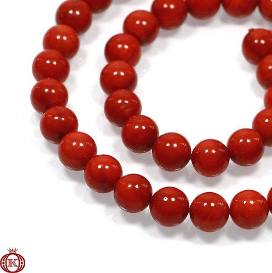red bamboo coral gemstones
