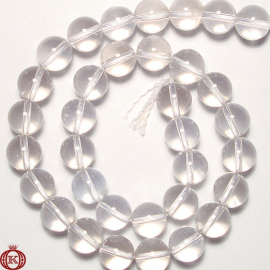 clear quartz gemstone beads