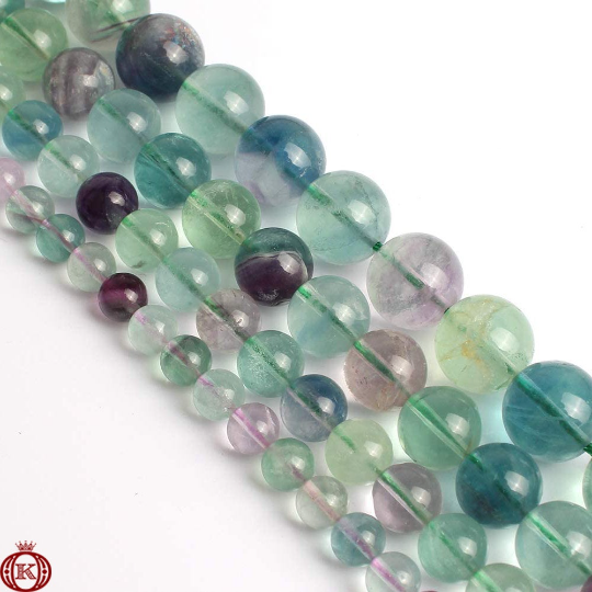 purple fluorite gemstone beads