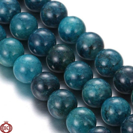 dark blue apatite gemstone bead strands