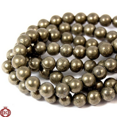 Pyrite Beads Smooth Round - 4mm - Beads