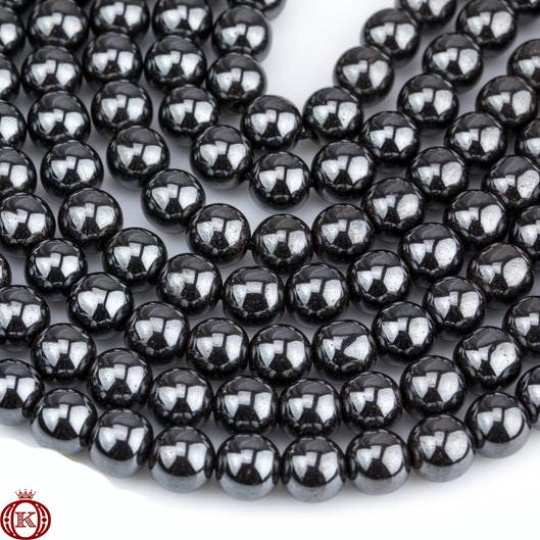 gray hematite gemstone beads
