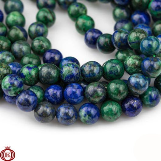 blue green chrysocolla gemstone beads
