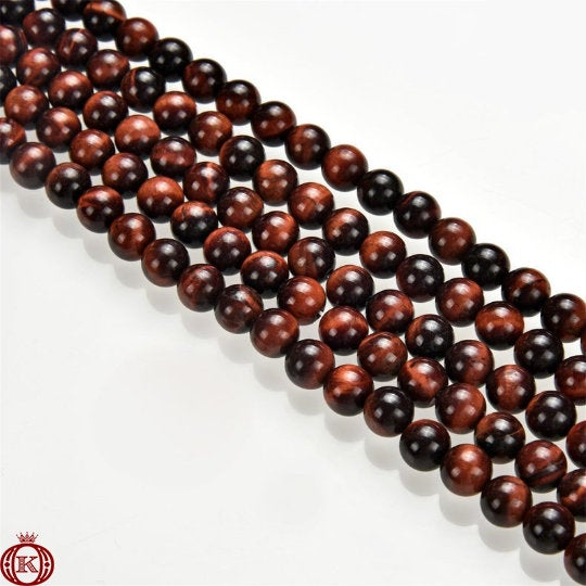 red tiger eye beads