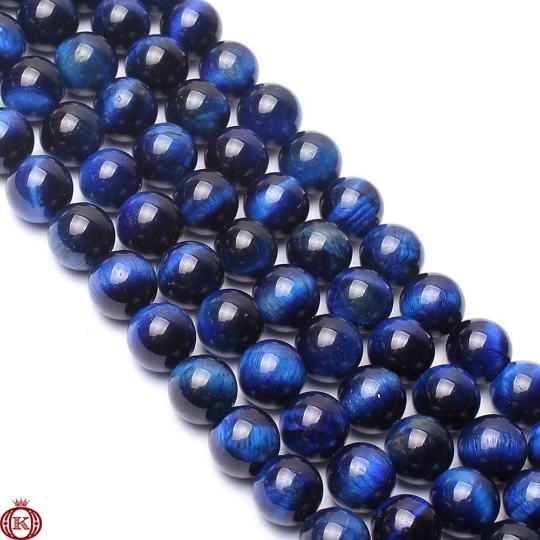 navy blue tiger eye gemstone beads