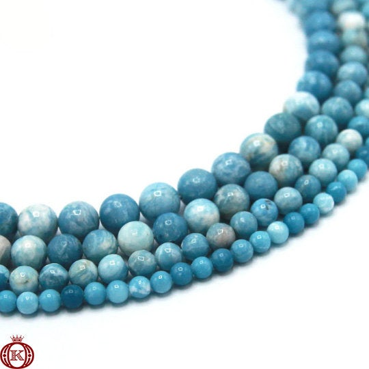 blue larimar quartz beads
