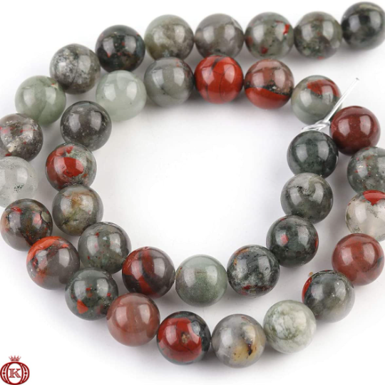 african bloodstone gemstone beads