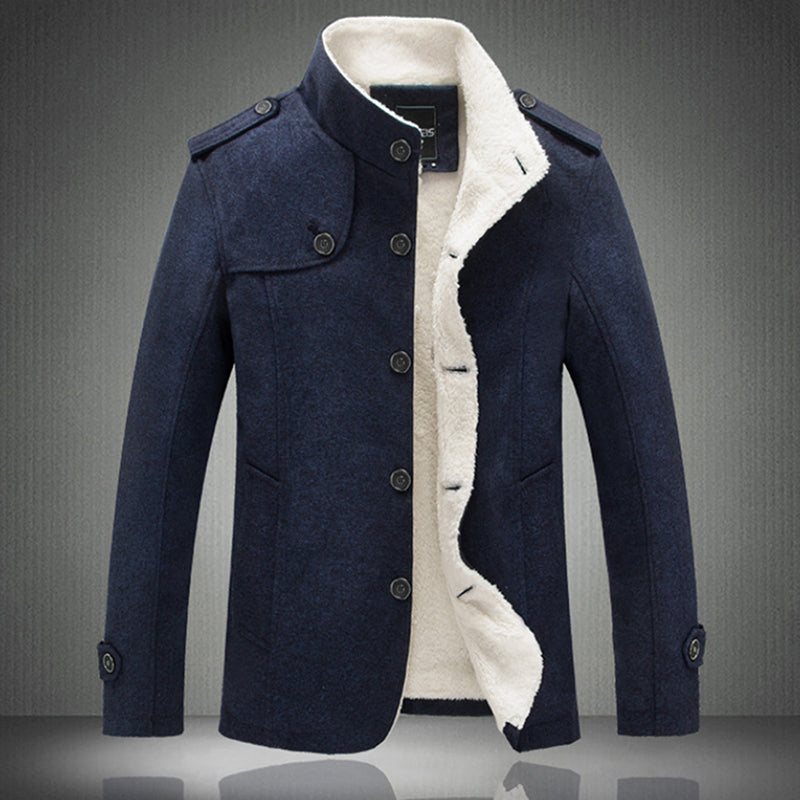 navy blue winter coat