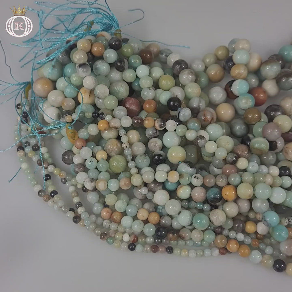 amazonite gemstone beads video