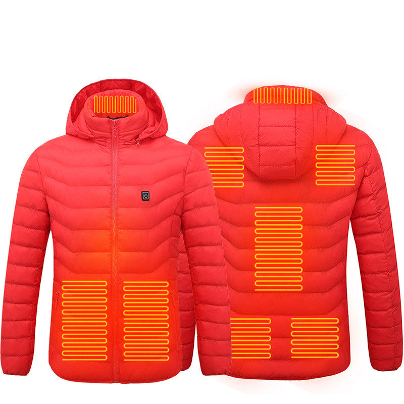 red heated jacket