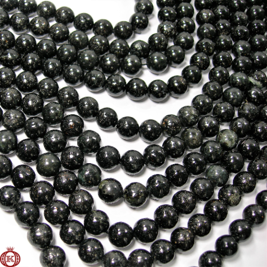 dark astrophyllite gemstone beads