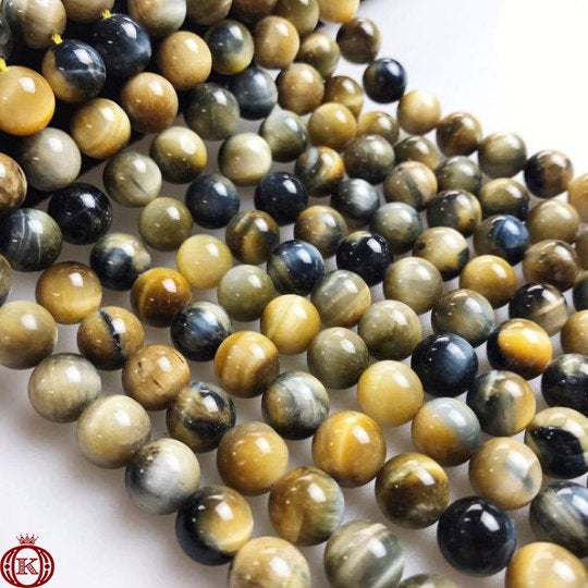 fancy golden yellow tiger eye gemstone beads
