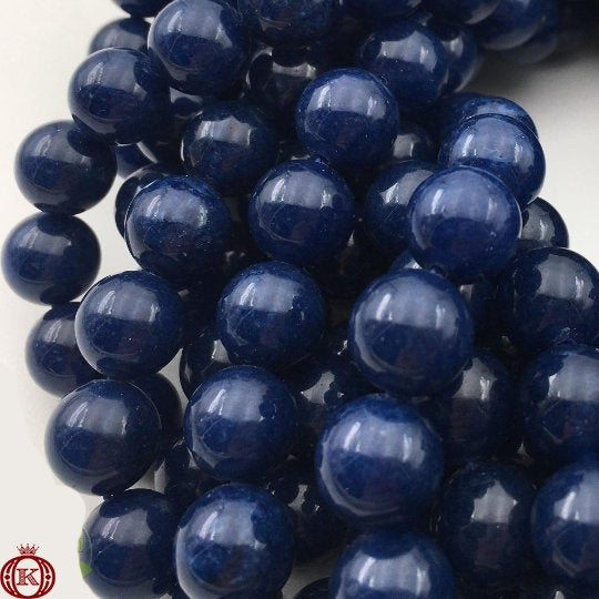 blue sapphire quartz beads