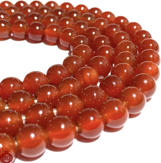 fire red carnelian gemstone beads