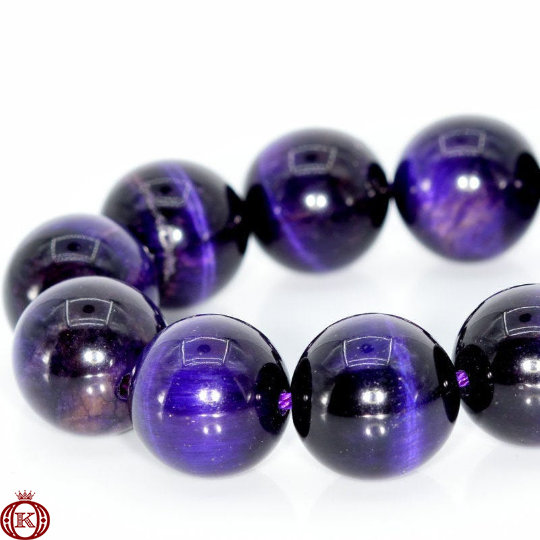 purple tiger eye beads