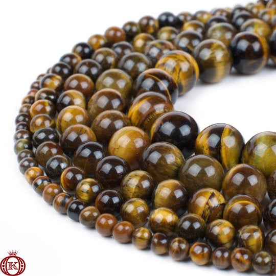natural tiger eye gemstone beads