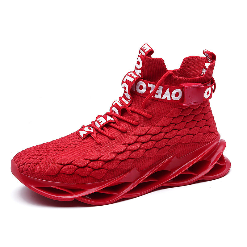 red love basketball sneakers