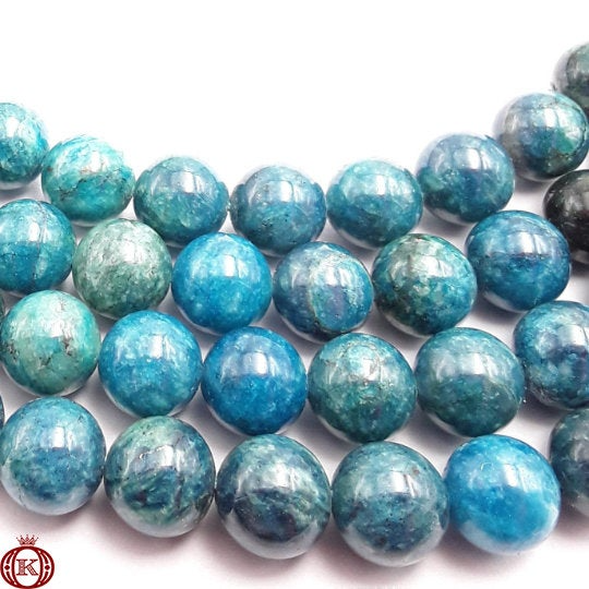blue green marble beads