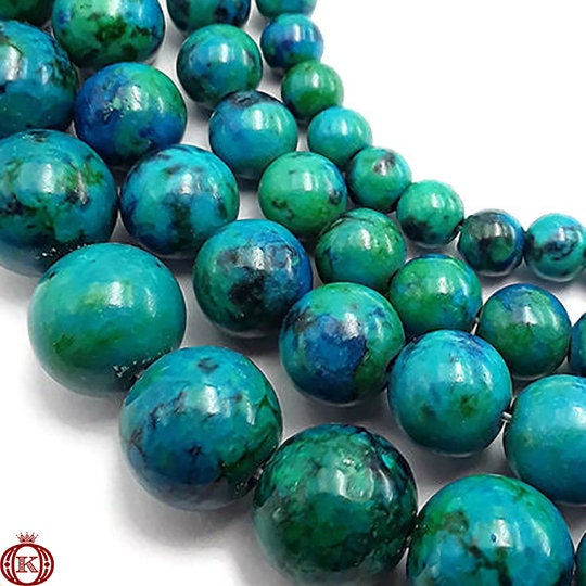 turquoise azurite gemstone beads