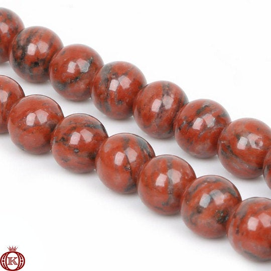 wholesale red sesame jasper gemstone beads