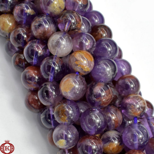 purple super seven gemstone bead strands