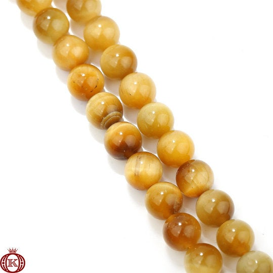 yellow tiger eye gemstone beads