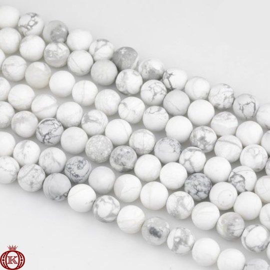 quality white howlite gemstone beads