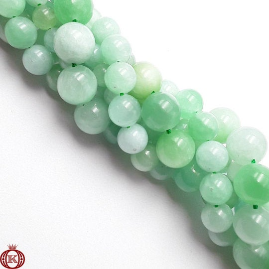 bulk light green jade gemstone beads