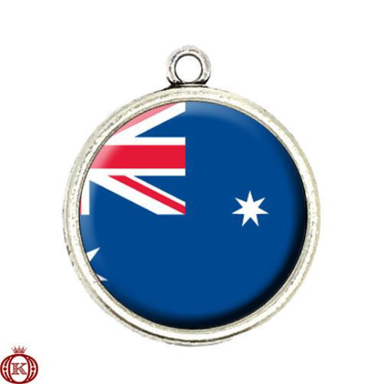 australian flag cabochon charm