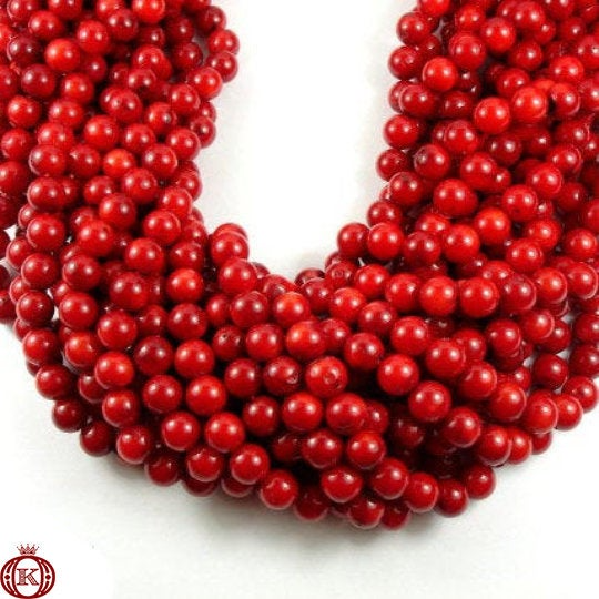 bulk red bamboo coral gemstone beads