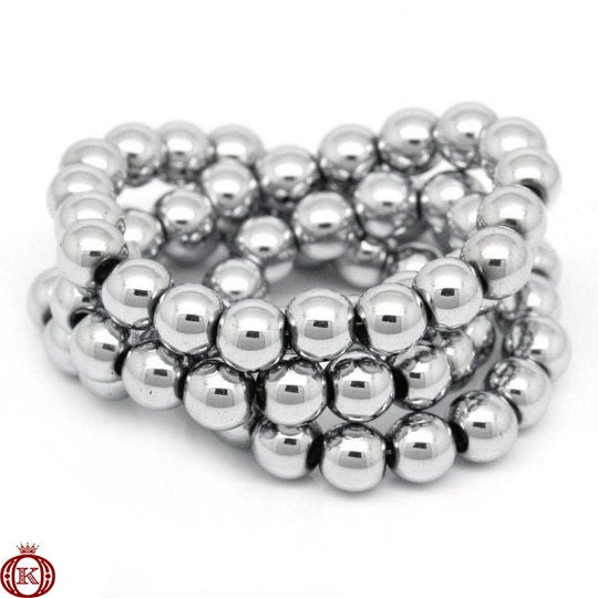 bulk silver hematite gemstone beads