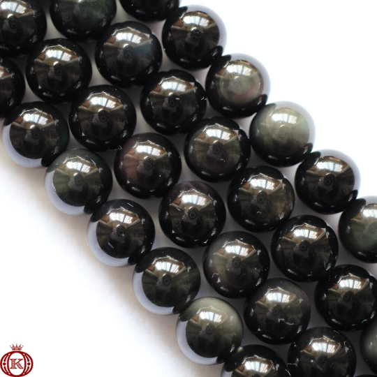 wholesale rainbow obsidian gemstone beads