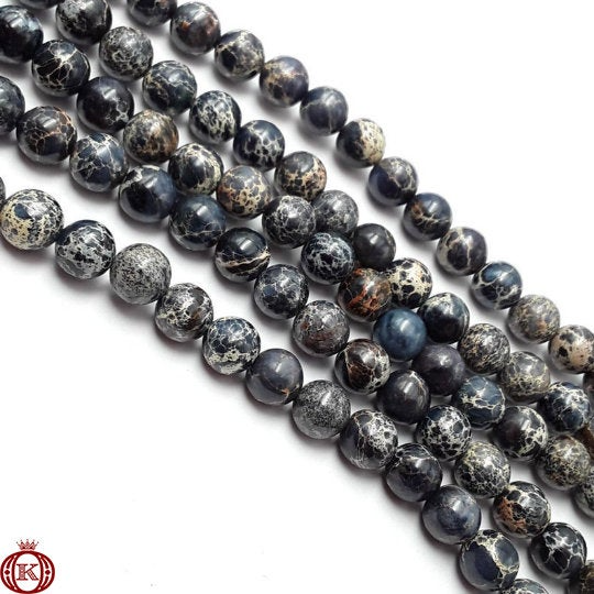 black imperial jasper beads