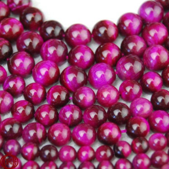 wholesale pink tiger eye gemstone beads