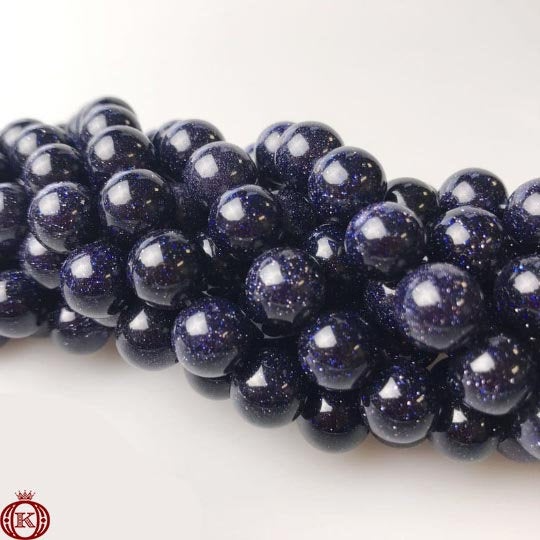blue galaxy gemstone beads