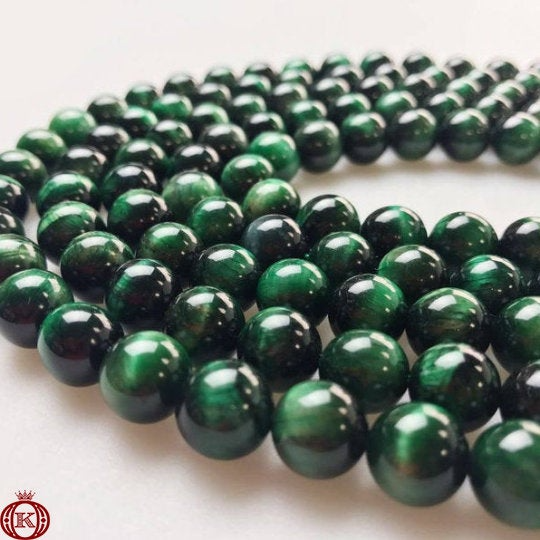 green tiger eye beads