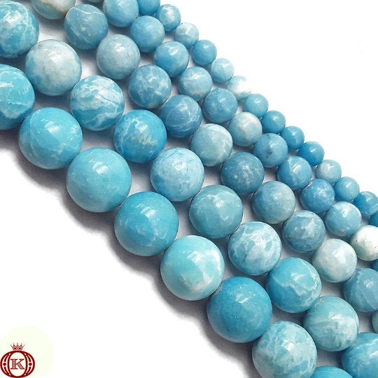 larimar quartz gemstone beads
