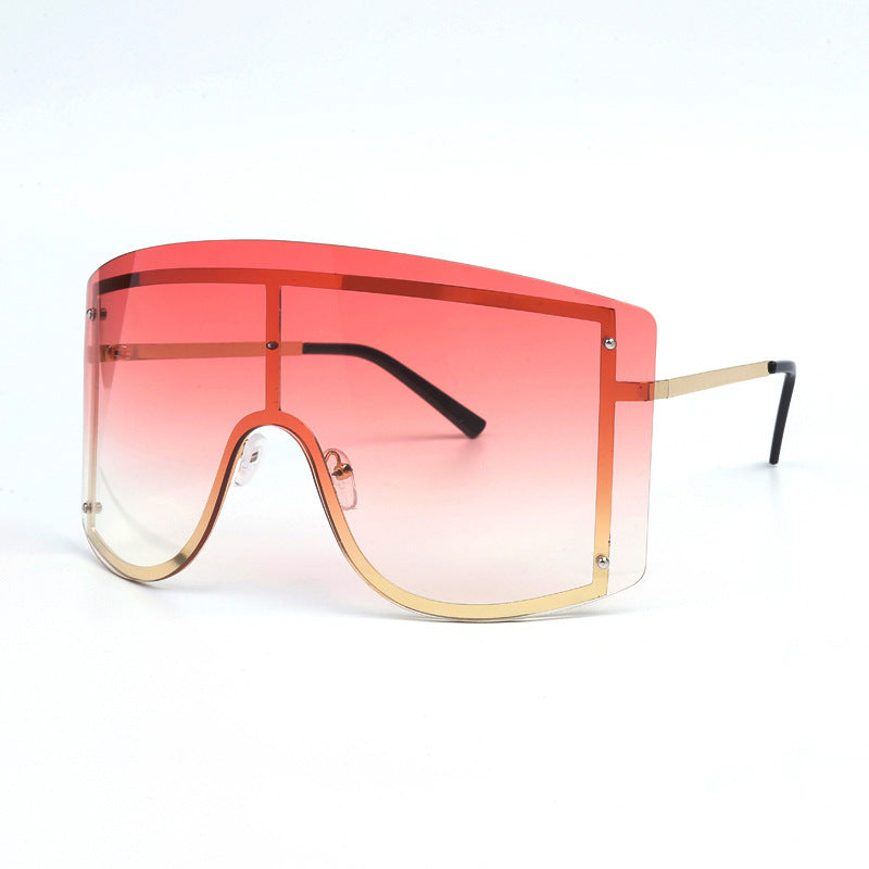 pink women large frame sunglasses