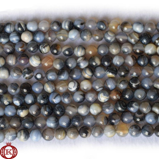 quality blue gray fire agate gemstone beads