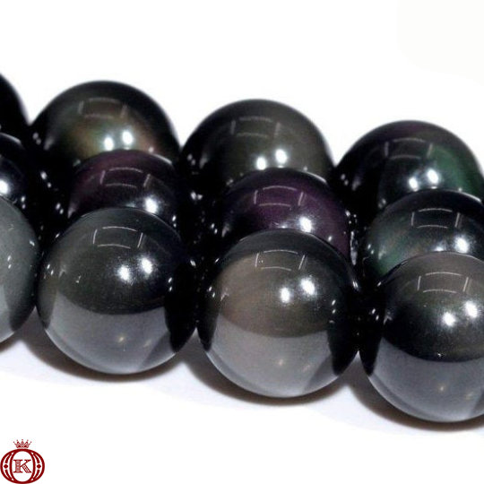 quality rainbow obsidian gemstone beads