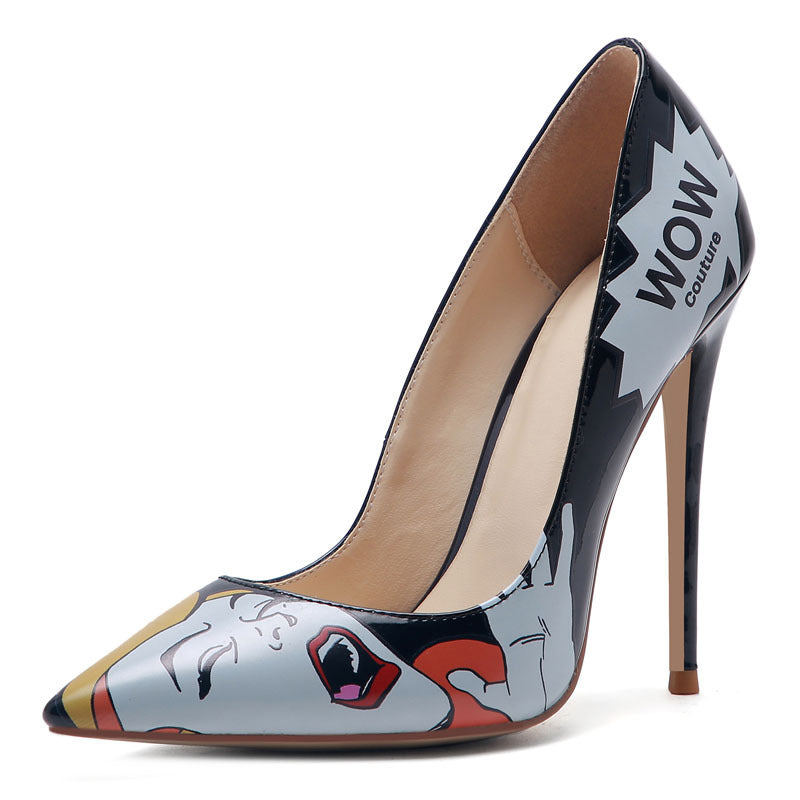 motion picture high heel pumps