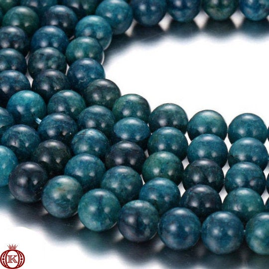 quality dark blue apatite gemstone beads
