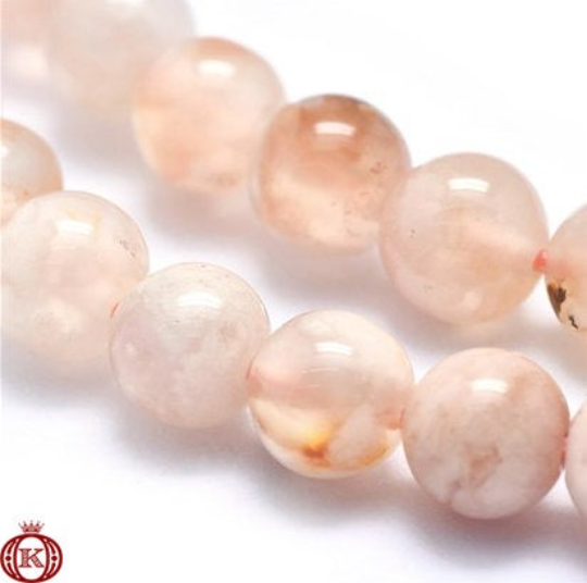 quality cherry blossom sakura flower agate gemstone beads