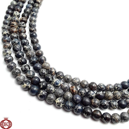 wholesale black sea sediment imperial jasper beads