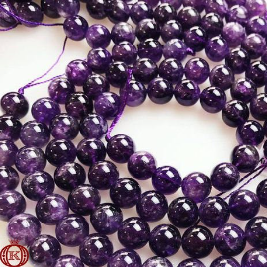 10mm amethyst gemstone beads