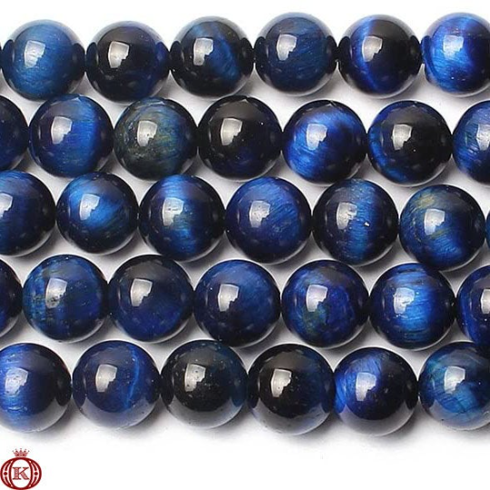 blue lapis tiger eye beads