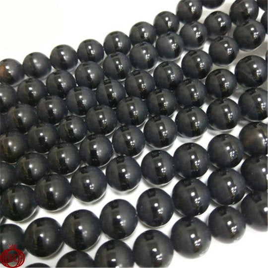 black shiny stripe onyx agate gemstone beads