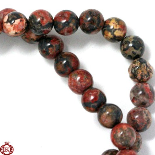 leopard skin jasper gemstone beads