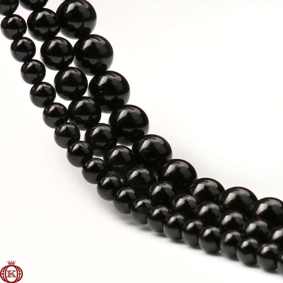 quality black tourmaline beads