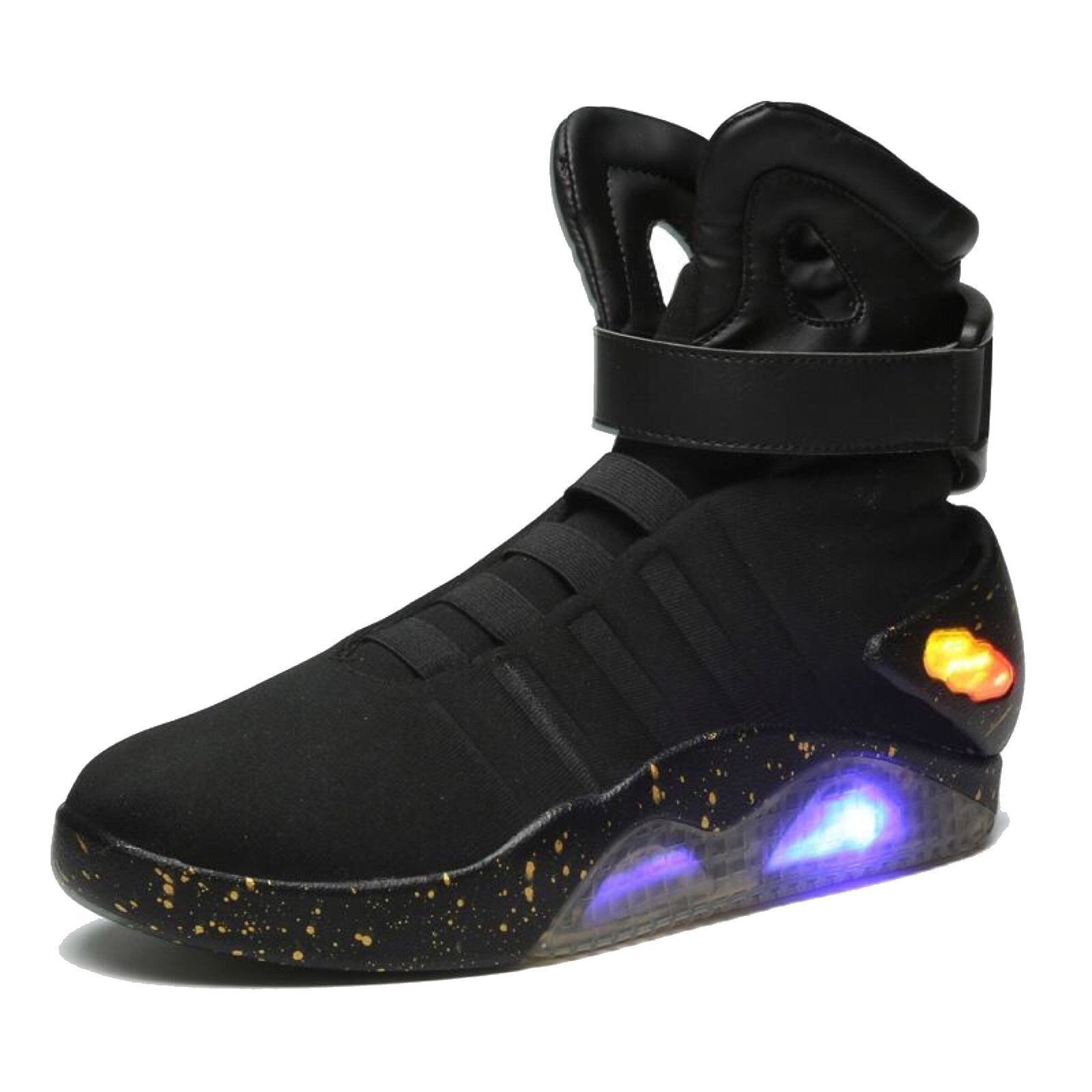 black led light sole sneakers